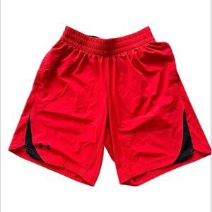 Under Armour Men's Vibrant Red Athletic Shorts